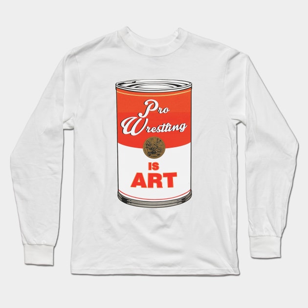 Pro Wrestling is (pop) Art - Colour Long Sleeve T-Shirt by wrasslebox